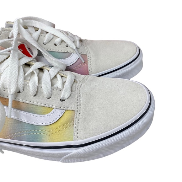 VANS Old Skool Low Top Beige Multi Canvas Suede Women Size Sneakers VN0A4U3BWGQ - Picture 8 of 10